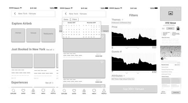 Mid-fidelityWireframe